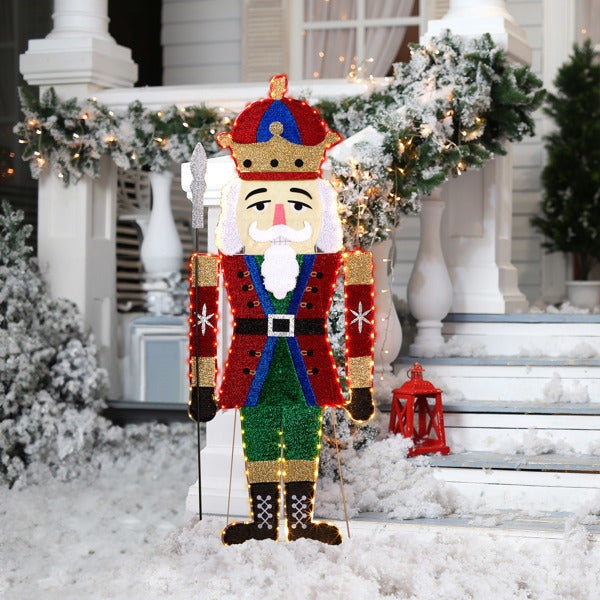 68X45X168cm Soldier 2D Warm White Lamp Christmas Light Fixture